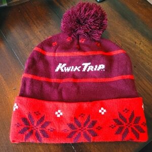 Kwik Trip Pom Pom Beanie Winter Hat Unisex New